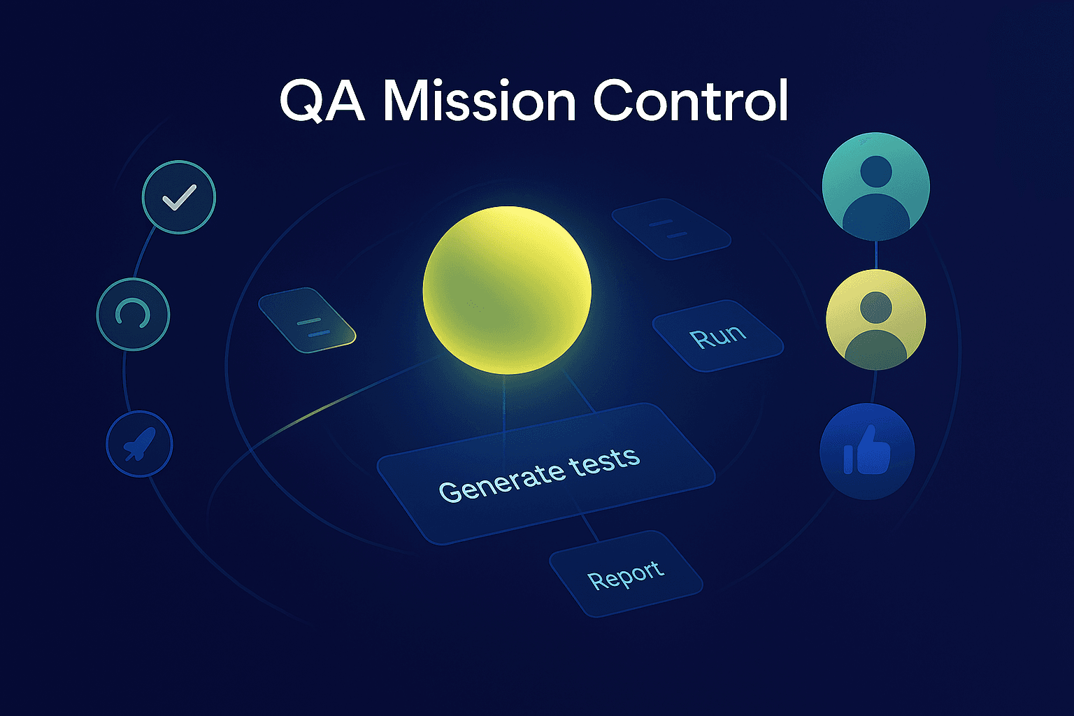 Mission Control Concept - Empowered QA team with AI assistance
